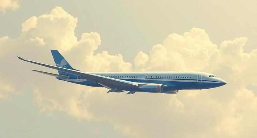 A symbolic flying plane representing Tinubu’s France visit for Nigeria’s global partnerships