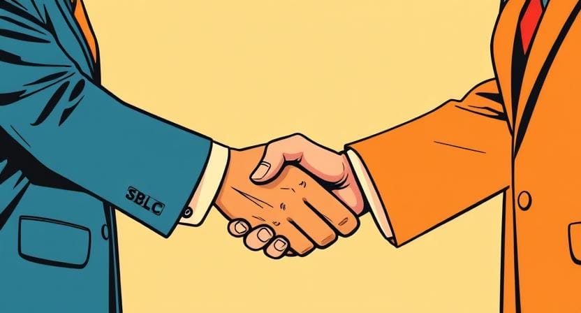 Illustration of SBLC boosting business deals with quicker processing and enhanced credibility