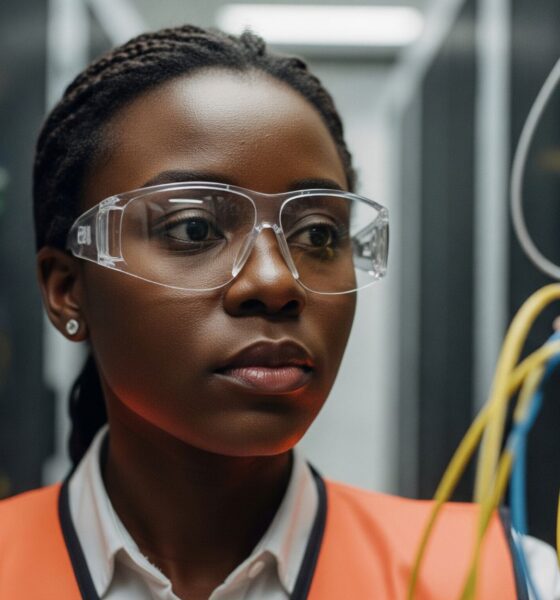 Network engineer monitors a sovereign internet infrastructure