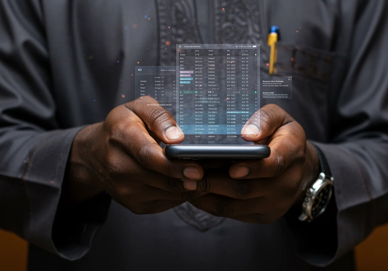 A smartphone screen displaying elements of a digital forensic trail