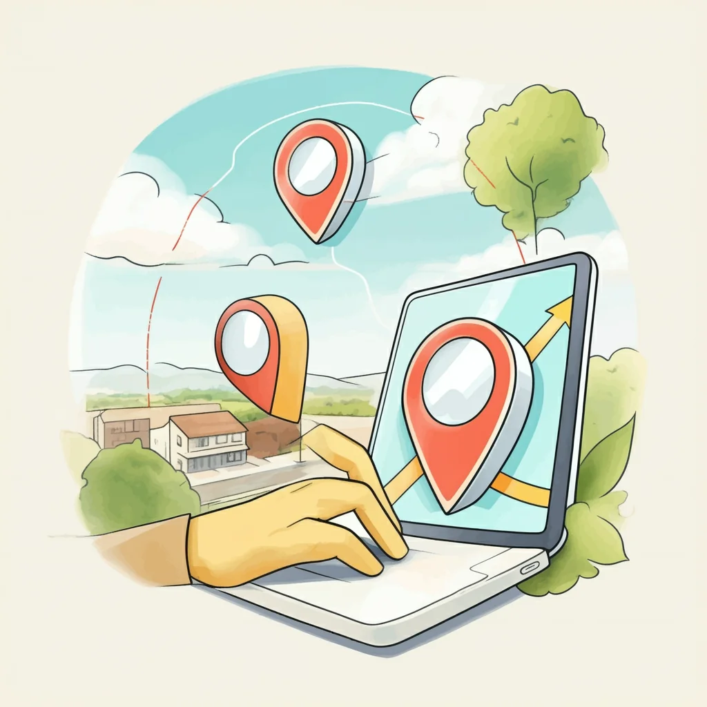 A golden lighthouse casting a beam of light symbolizing the visibility of Google Maps SEO