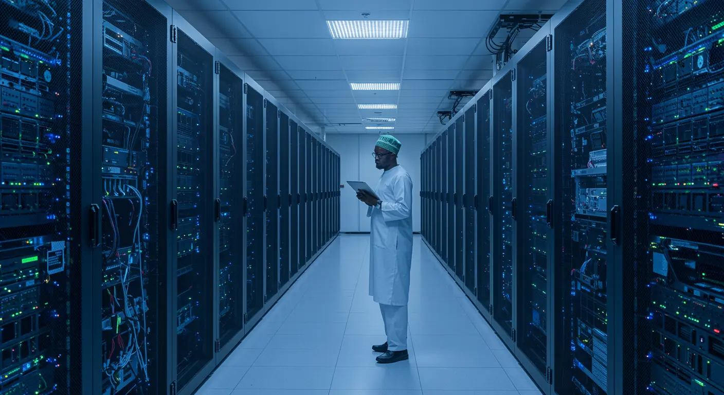 A modern data center showcasing High Speed Lines infrastructure