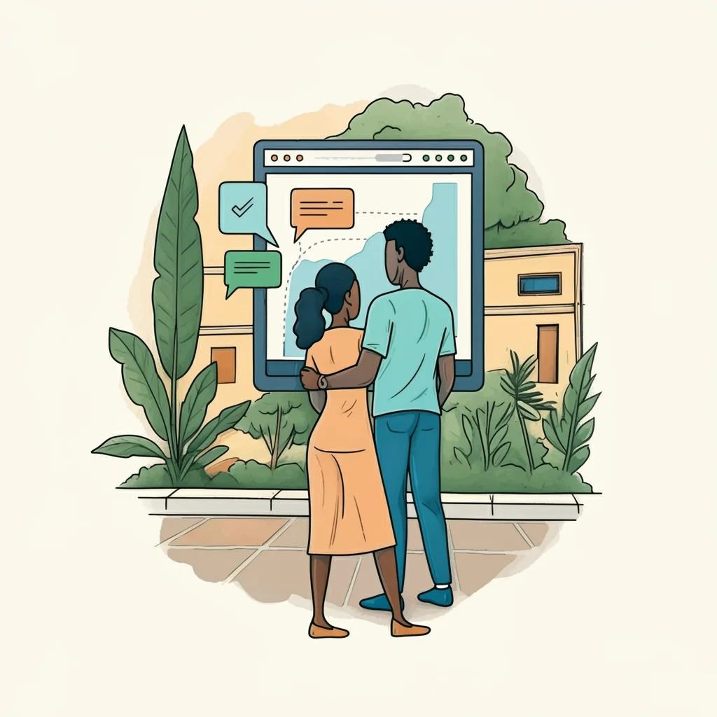 A hand-drawn key representing the access provided by good Website user experience