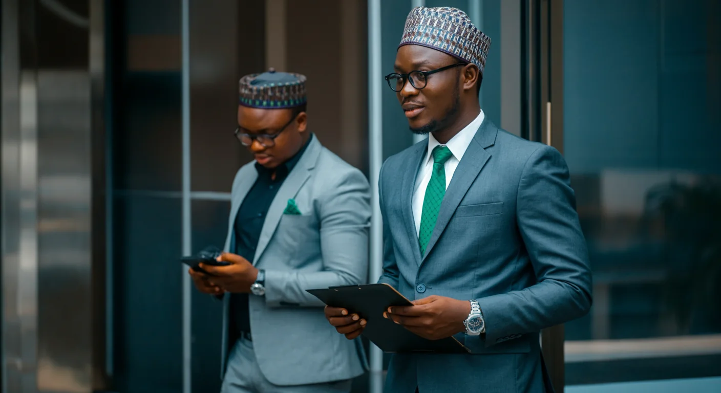 A blend of traditional market and digital interface representing Business brand visibility