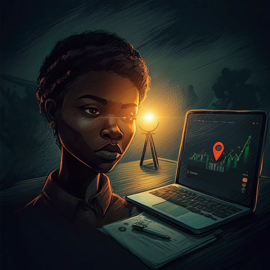 A golden lighthouse casting a beam of light symbolizing the visibility of Google Maps SEO