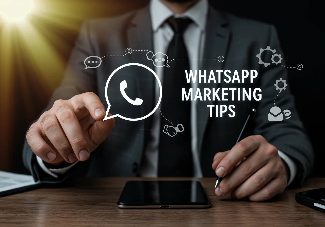 A single gear representing the system of WhatsApp marketing tips