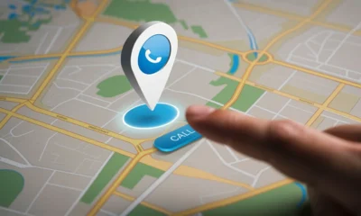 An abstract hand with a white bolder line on a map for Google Maps SEO.
Featured Image Description: An abstract hand with a white bolder line fixes a blue pin on a map to show Google Maps SEO.
Featured Image Title: Google Maps SEO Business Map