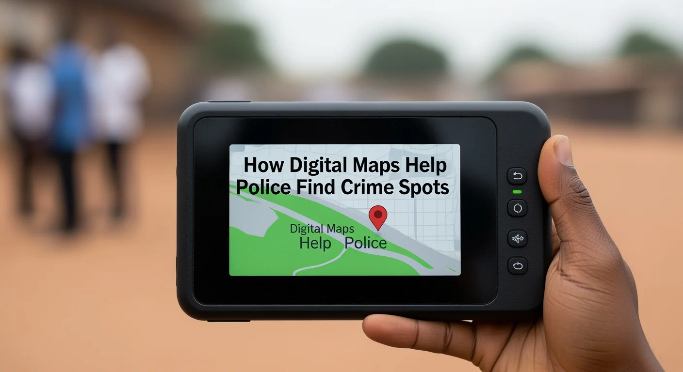 A modern security operations room where Digital Maps Help Police