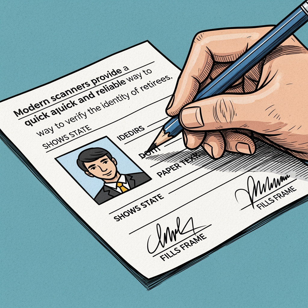 A detailed view of a scanner used for Using Fingerprints to Pay Pensioners