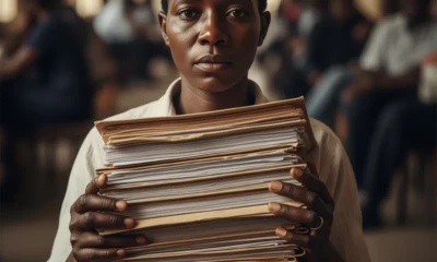 Close-up of a weary civil servant representing the need for electronic document management for state ministries