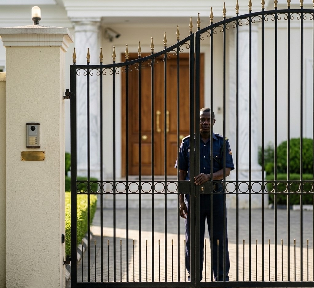 Aerial view of Banana Island Lagos showing luxury mansions with waterfront and boatsFeatured Image Description:
Drone aerial photograph of Banana Island, Lagos, showing the man-made island layout with concentric roads, luxury waterfront mansions with swimming pools, boats docked at private jetties, and the lagoon surrounding the development. Clear sky with soft clouds. Date stamp indicates first quarter 2026.Featured Image Title:
banana-island-lagos-aerial-luxury-homes-2026.jpg