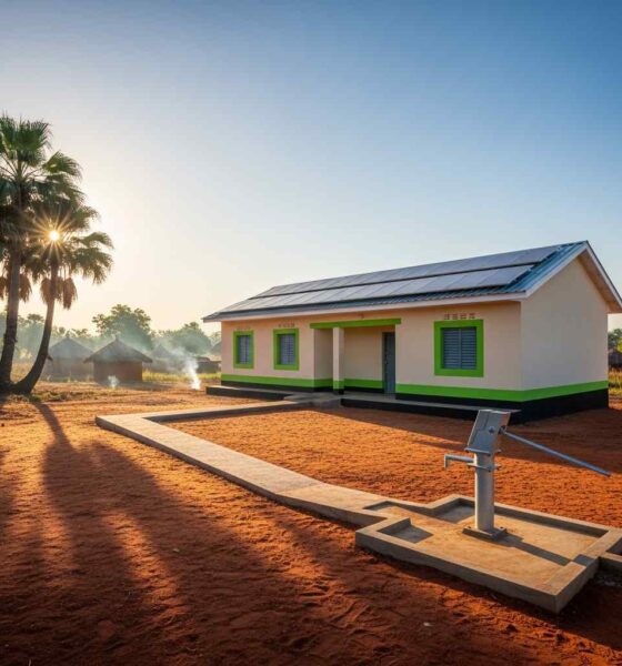 Solar-powered rural health center built with local government funds