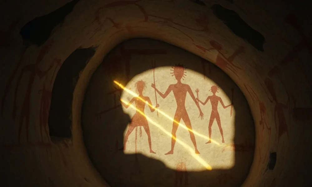 illustration for Cave Paintings Shift Position Slightly at Igbara Oke Solstic