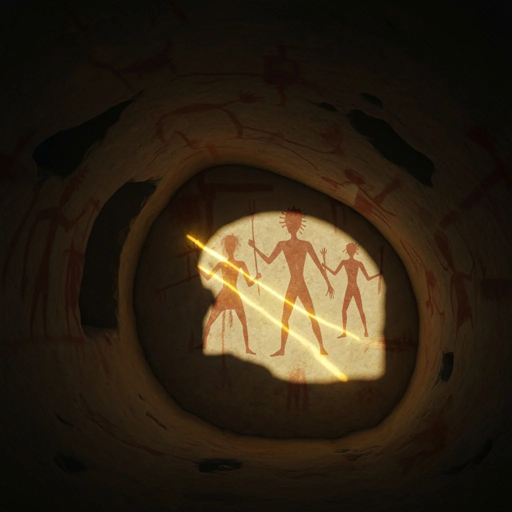 illustration for Cave Paintings Shift Position Slightly at Igbara Oke Solstic