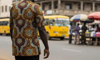 Man watches Lagos land.