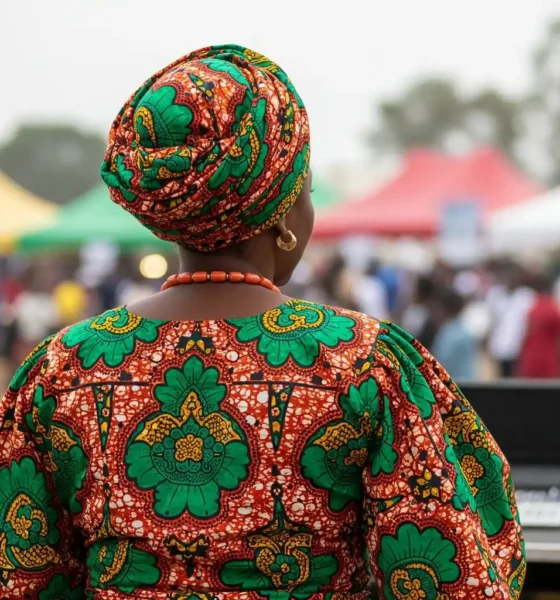 Woman in Ankara at Ake Arts and Book Festival.