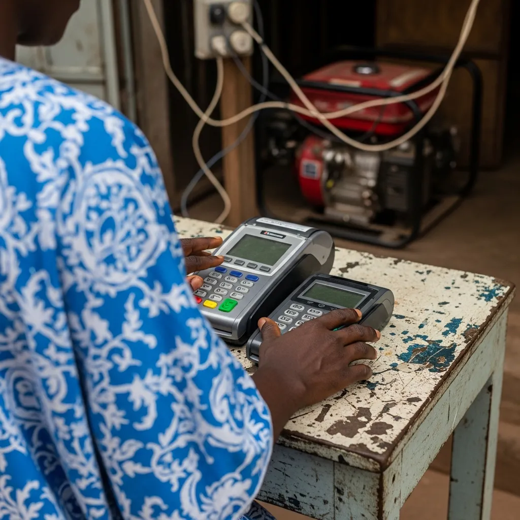 Hands on POS machine in Nigeria.