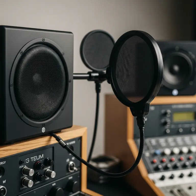 Interior of a recording booth, Tottenham creative hub