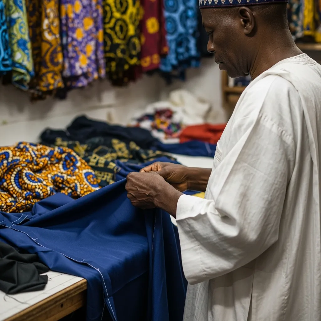 Asaba tailor works indigo .